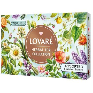 

LOVARÉ Herbal Tea Collection 96 g (64 sáčků, kolekce čajů)