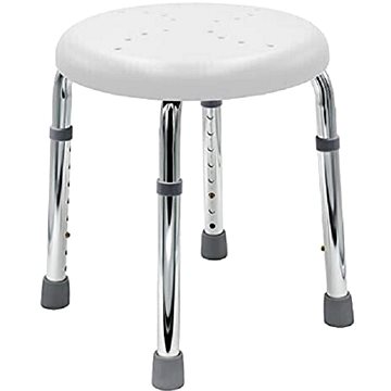 

Ridder Stolička s nastavitelnou výškou, sedák bílý děrovaný, nosnost 150 kg, A170101