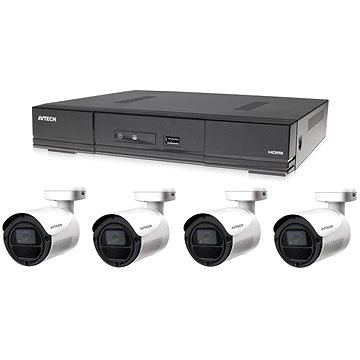 

AVTECH 1x DVR DGD1005AV a 4x 2MPX Bullet kamera DGC1105YFT