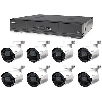 

AVTECH 1x DVR DGD1009AV a 8x 5MPX Bullet kamera DGC5105T