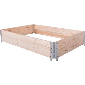 

ROJAPLAST Záhon vyvýšený, skládací, dřevo, borovice 120 × 80 × 20 cm