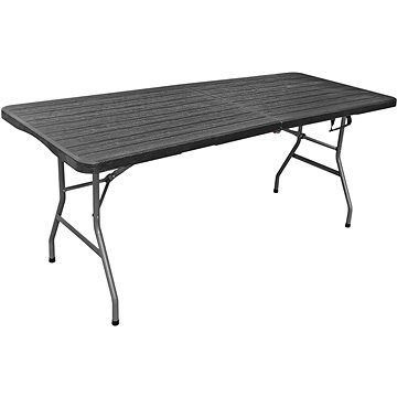 

ROJAPLAST Zahradní stůl kempingový, skládací, 180 cm, černý