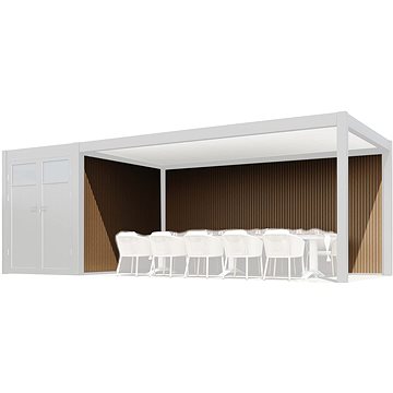 

ROJAPLAST Stěna WPC k přístřešku PRESTIGE, 5,3 m