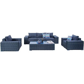 

ROJAPLAST Set zahradního nábytku MIAMI, ratanový - antracit