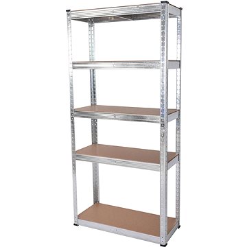 ROJAPLAST Regál kovový 150 × 70 × 30 cm, 5 polic