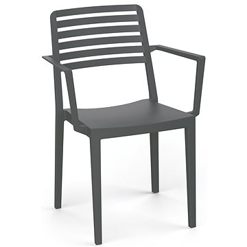 

ROJAPLAST Zahradní křeslo ROW ARMCHAIR, černá