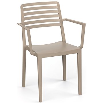 

ROJAPLAST Zahradní křeslo ROW ARMCHAIR, taupe