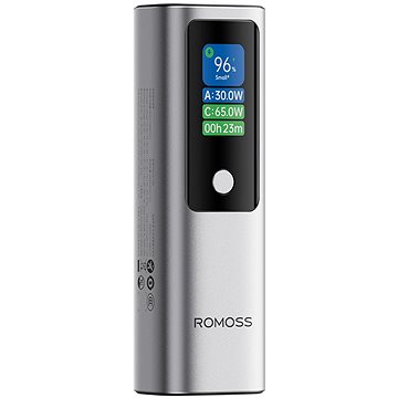 Romoss PPU10 10000mAh Fast Charge + PD3.0 (130W) stříbrná