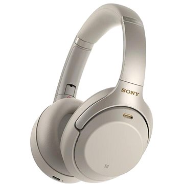 Sony Hi-Res WH-1000XM3, platinově stříbrná, model 2018 - Bezdrátová sluchátka