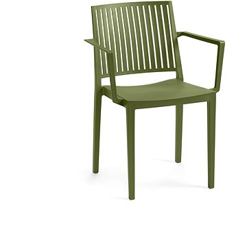 

ROJAPLAST Židle zahradní BARS ARMCHAIR, olivová