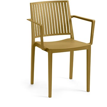 

ROJAPLAST Židle zahradní BARS ARMCHAIR, velbloudí hnědá