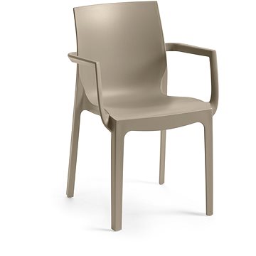 

ROJAPLAST Židle zahradní EMMA ARMCHAIR, taupe