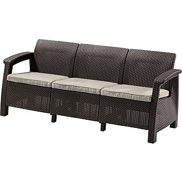 

KETER Lavice zahradní CORFU LOVE SEAT MAX, 182 cm, hnědá