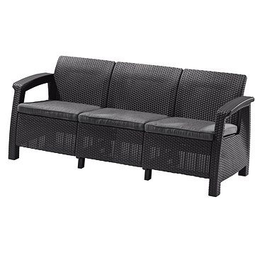 

KETER Lavice zahradní CORFU LOVE SEAT MAX, 182 cm, grafit
