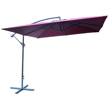 

ROJAPLAST Slunečník zahradní boční, 270 x 270 cm, bordo