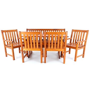 

V-GARDEN Set zahradního nábytku COTSWOLD 7 1stůl+1lavice+4židle