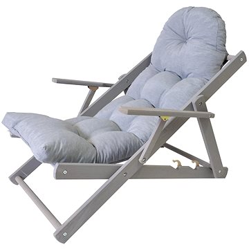 

ROJAPLAST Zahradní křeslo BORNEO, šedá