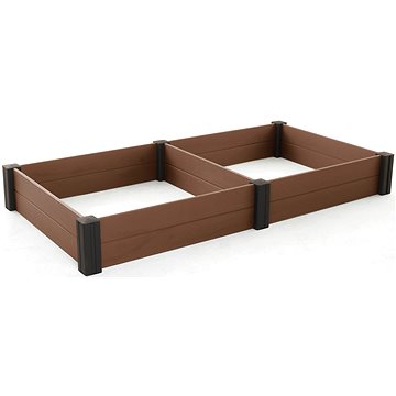 

KETER Záhon vyvýšený Vista Modular Duo, dřevoplast, hnědý - 2ks v balení