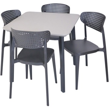 

ROJAPLAST Set zahradního nábytku ITALIA BALCONY zahradní stůl 1 + 4 zahradní židle AIRE