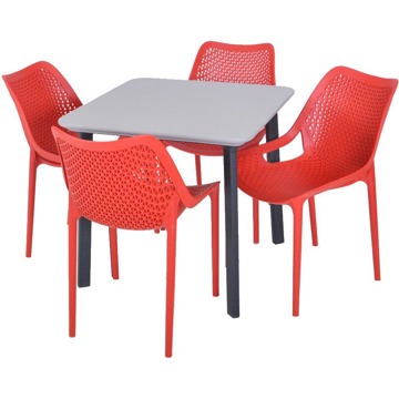 

ROJAPLAST Set zahradního nábytku ITALIA BALCONY zahradní stůl 1 + 4 zahradní židle BILROS