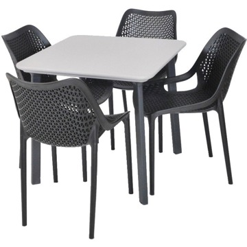 

ROJAPLAST Set zahradního nábytku ITALIA BALCONY zahradní stůl 1 + 4 zahradní židle BILROS