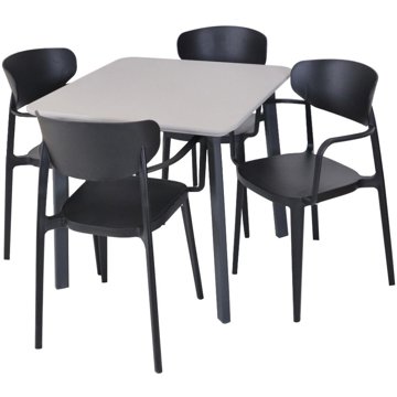

ROJAPLAST Set zahradního nábytku ITALIA BALCONY zahradní stůl 1 + 4 zahradní židle MARE ARMCHAIR