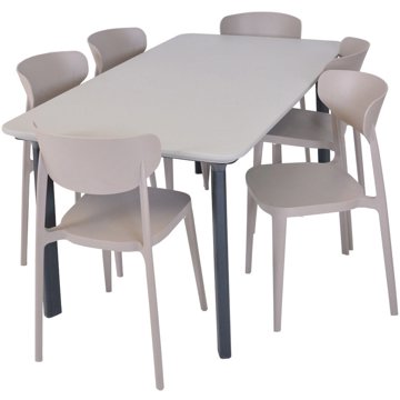 

ROJAPLAST Set zahradního nábytku ITALIA DINING zahradní stůl 1 + 6 zahradních židlí MARE