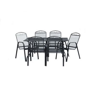 

ROJAPLAST Set zahradního nábytku ZWMT-83 zahradní stůl 1 + 6 zahradních židlí ZWMC-31