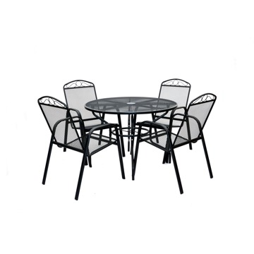 

ROJAPLAST Set zahradního nábytku ZWMT-51 zahradní stůl 1 + 4 zahradní židle ZWMC-31