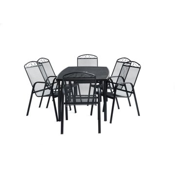 

ROJAPLAST Set zahradního nábytku ZWMT-24 zahradní stůl 1 + 6 zahradních židlí ZWMC-31