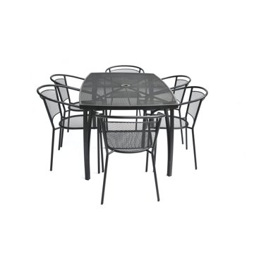 

ROJAPLAST Set zahradního nábytku ZWMT-24 zahradní stůl 1 + 6 zahradních židlí ZWMC-32