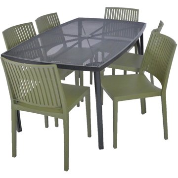 

ROJAPLAST Set zahradního nábytku ZWMT-24 zahradní stůl 1 + 6 zahradních židlí BARS