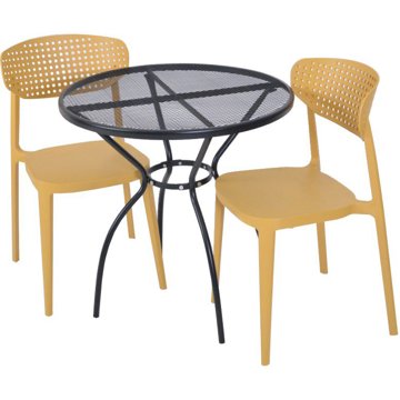 

ROJAPLAST Set zahradního nábytku ZWMT-06 zahradní stůl 1 + 2 zahradní židle AIRE