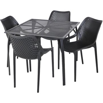 

ROJAPLAST Set zahradního nábytku ZWMT-90 zahradní stůl 1 + 4 zahradní židle BILROS