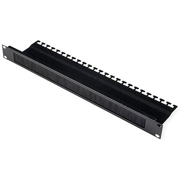 

Roline 19" kabelový vstup 1U, kartáčový, černý