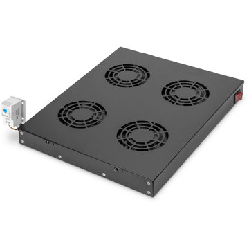 

ROLINE 19" Ventilační jednotka, 4× ventilátor, černá