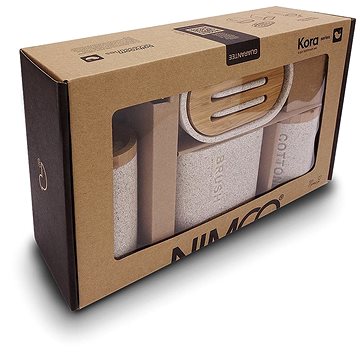 

Nimco Sada do koupelny Kora - dávkovač mýdla, mýdlenka, dóza, stojánek KO 24000SET-86