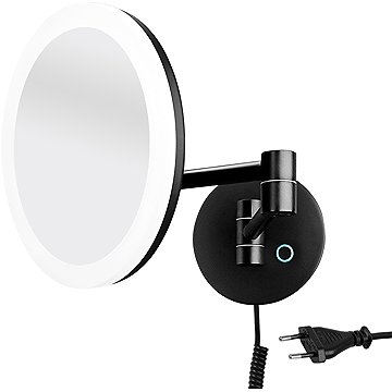 

Nimco LED Kosmetické zrcátko podsvícené černé kulaté – dotykové ZK-20265-90