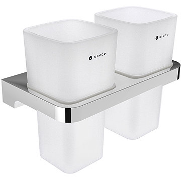 

Nimco Maya chrom Držák na kartáčky s pohárky MA-29058D-H-26