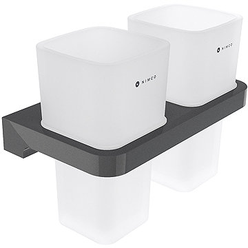 

Nimco Maya černá Držák na kartáčky s pohárky MAC-29058D-H-90