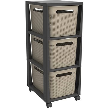 

Rotho Brisen 3 x 16L - antracit /cappucino