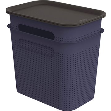 

Rotho BRISEN Set boxů s víkem 7 l 2 ks, modrá