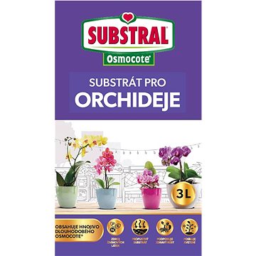 

SUBSTRAL Substrát pro orchideje s hnojivem OSMOCOTE, 3 l