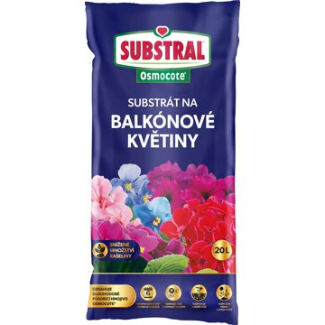 

SUBSTRAL Substrát s hnojivem OSMOCOTE pro balkonové květiny, 20 l