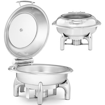 

Royal Catering kulatý ohřívač těstovin s víkem s okénkem Průměr 39 cm 5,5 l