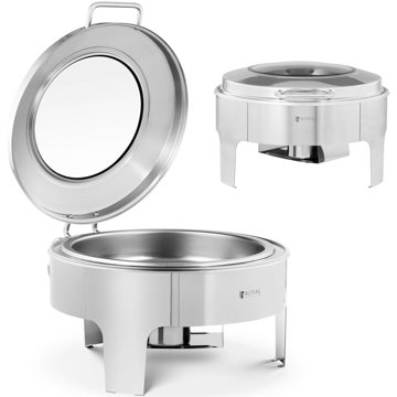 

Royal Catering kulatý ohřívač těstovin s víkem s okénkem průměr 39 cm 5,8 l