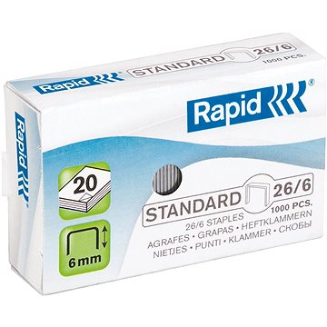 

RAPID Standard 26/6 - balení 1000 ks