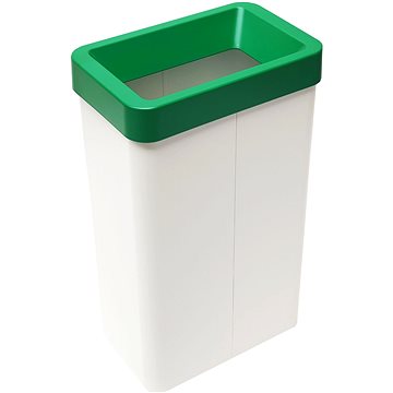 

Odpadkový koš na tříděný odpad Caimi Brevetti Maxi W,70 L, zelený, sklo barevné