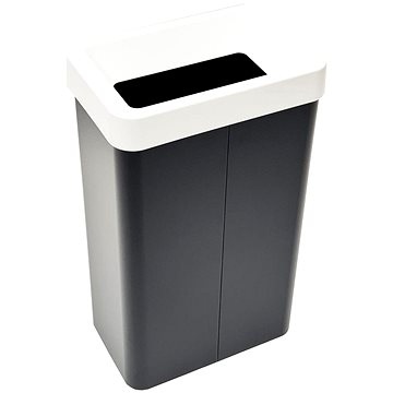 

Odpadkový koš na tříděný odpad Caimi Brevetti Maxi N,70 L, bílý, sklo čiré
