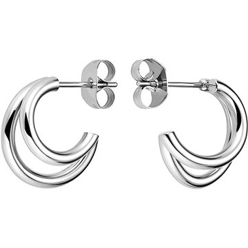 

Rosefield Double Hoops Silver 15 mm, JEDHS-J576